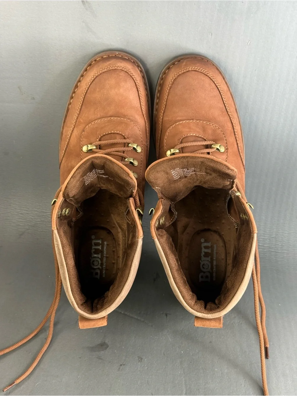 Born Men's Scout Waterproof Ankle Boots Brown Combat Chukka Lace Up Size 11.5